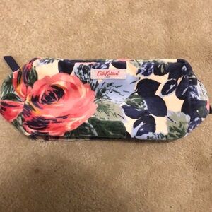 Cath Kidston London UK Velvet Floral bag makeup bag pencil case Limited Edition